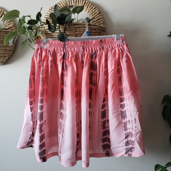 Pink tye dye skirt - Picture 1 of 3